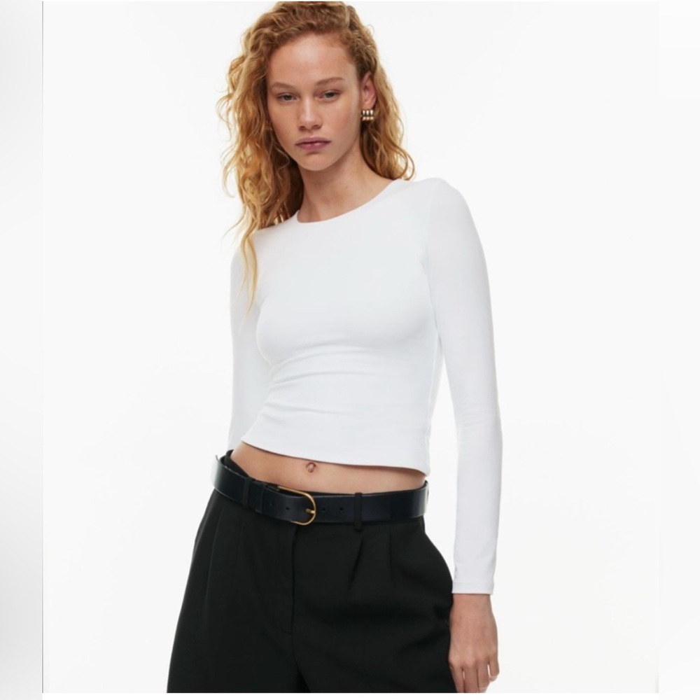 Aritzia Babaton Contour Crew Cropped Longsleeve